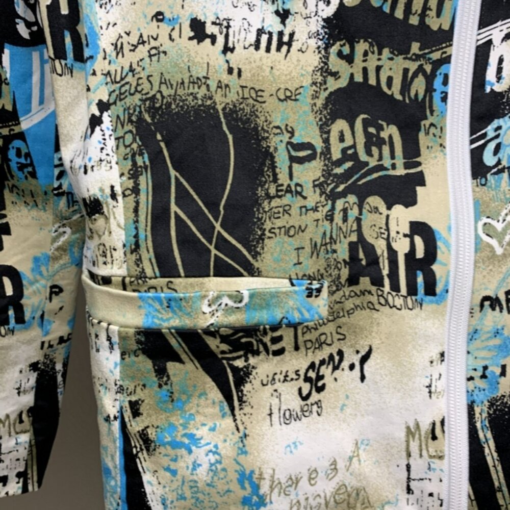 Unique! Handmade Zippered Jacket - Picture 10 of 12
